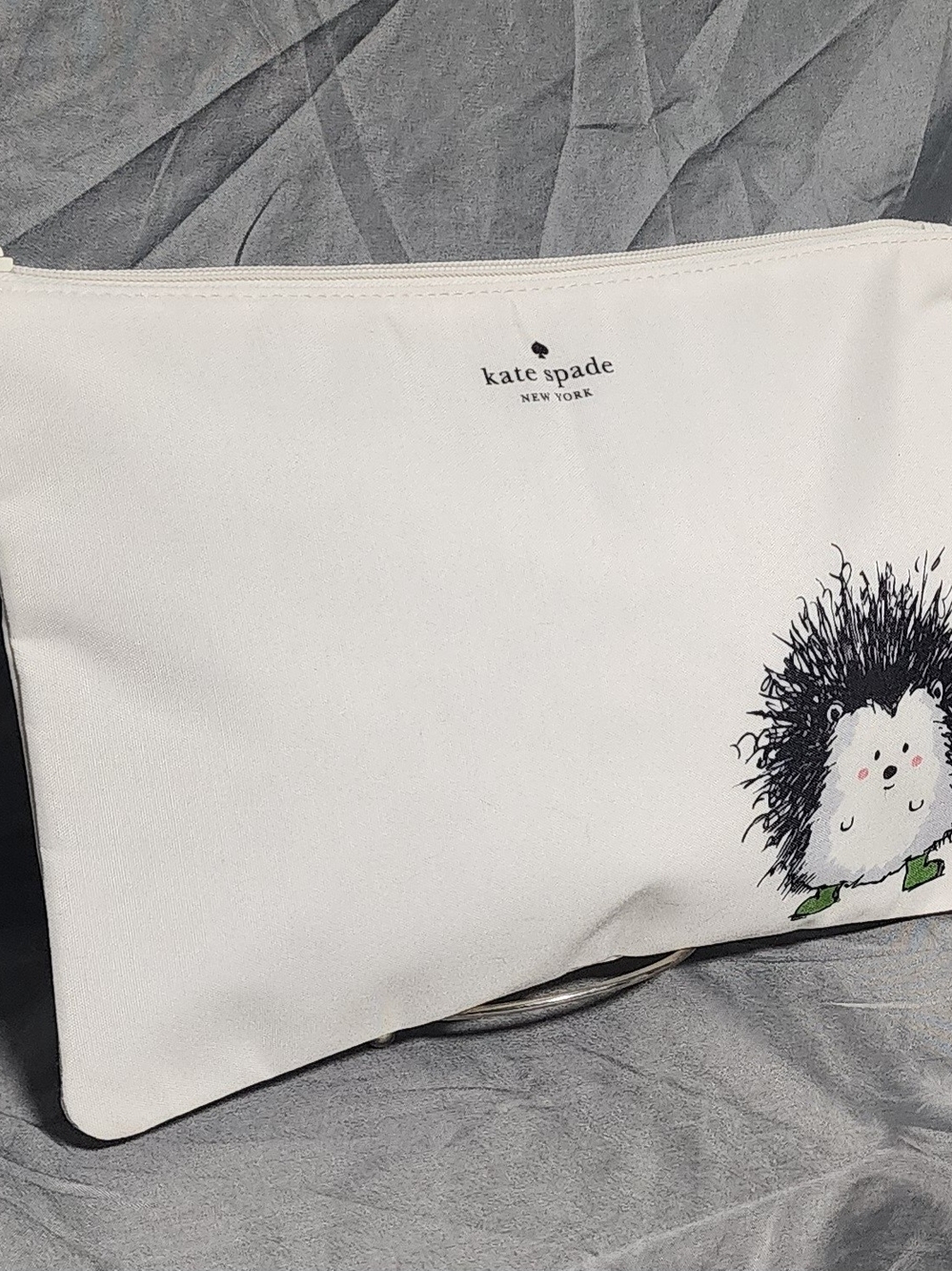 NWOT Kate Spade New York Stevie Critter Hedgehog Makeup Bag Pencil Pouch